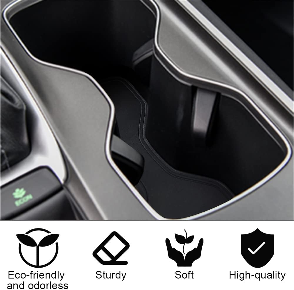 Leather Cup Holder Inserts Mats for 2018-2023 Honda Accord