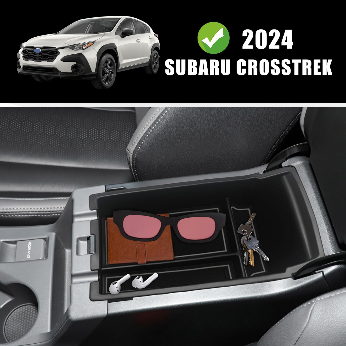 Center Console Organizer for Subaru Crosstrek 2024