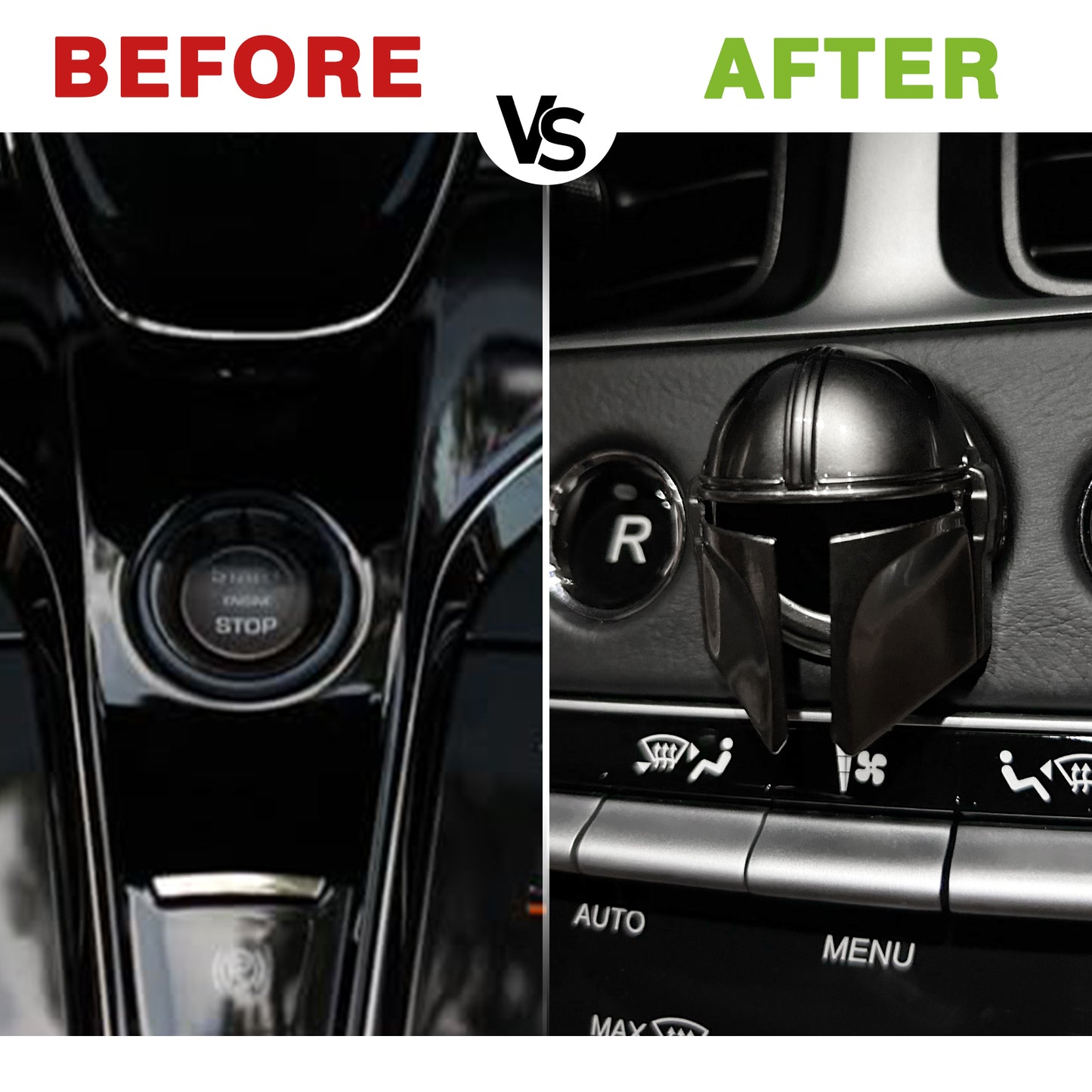 Mando Style Universal car Engine Start Stop Button Cover